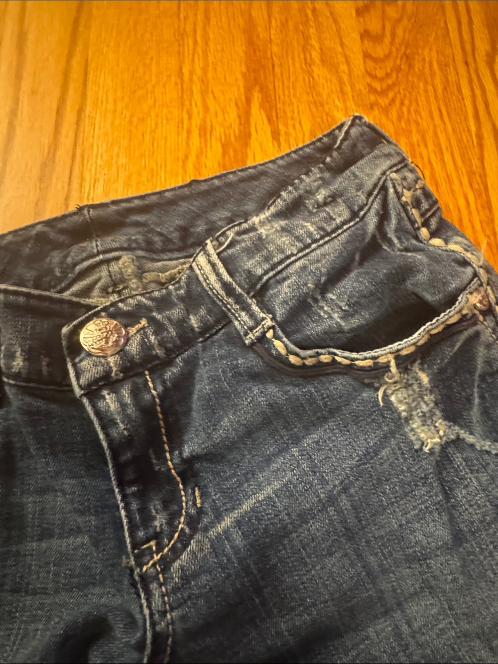 Seven7 Women's Dark Blue Bootcut Jeans - Picture 5 of 7
